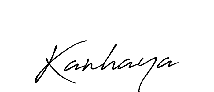 Use a signature maker to create a handwritten signature online. With this signature software, you can design (Antro_Vectra_Bolder) your own signature for name Kanhaya. Kanhaya signature style 7 images and pictures png