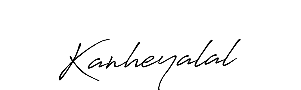 Create a beautiful signature design for name Kanheyalal. With this signature (Antro_Vectra_Bolder) fonts, you can make a handwritten signature for free. Kanheyalal signature style 7 images and pictures png