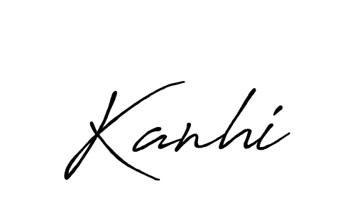 Create a beautiful signature design for name Kanhi. With this signature (Antro_Vectra_Bolder) fonts, you can make a handwritten signature for free. Kanhi signature style 7 images and pictures png