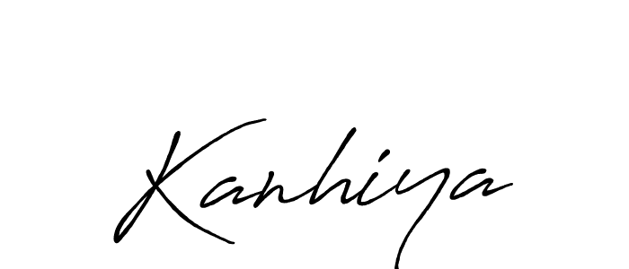 Make a beautiful signature design for name Kanhiya. With this signature (Antro_Vectra_Bolder) style, you can create a handwritten signature for free. Kanhiya signature style 7 images and pictures png