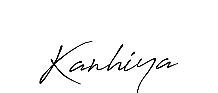 Create a beautiful signature design for name Kanhiya. With this signature (Antro_Vectra_Bolder) fonts, you can make a handwritten signature for free. Kanhiya signature style 7 images and pictures png