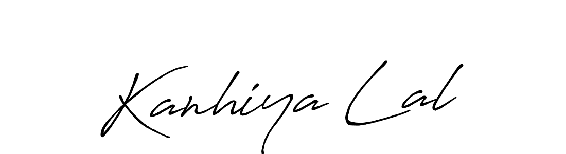 Make a beautiful signature design for name Kanhiya Lal. With this signature (Antro_Vectra_Bolder) style, you can create a handwritten signature for free. Kanhiya Lal signature style 7 images and pictures png