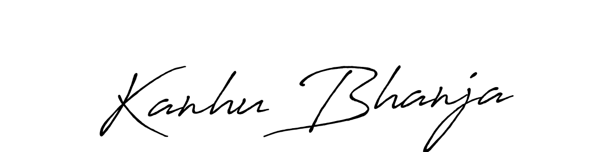 Kanhu Bhanja stylish signature style. Best Handwritten Sign (Antro_Vectra_Bolder) for my name. Handwritten Signature Collection Ideas for my name Kanhu Bhanja. Kanhu Bhanja signature style 7 images and pictures png