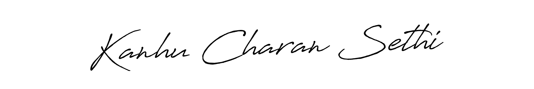 Create a beautiful signature design for name Kanhu Charan Sethi. With this signature (Antro_Vectra_Bolder) fonts, you can make a handwritten signature for free. Kanhu Charan Sethi signature style 7 images and pictures png