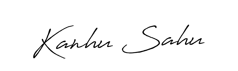 The best way (Antro_Vectra_Bolder) to make a short signature is to pick only two or three words in your name. The name Kanhu Sahu include a total of six letters. For converting this name. Kanhu Sahu signature style 7 images and pictures png