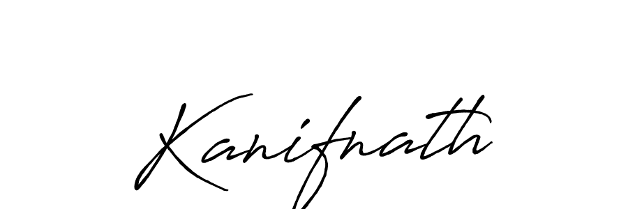 How to make Kanifnath signature? Antro_Vectra_Bolder is a professional autograph style. Create handwritten signature for Kanifnath name. Kanifnath signature style 7 images and pictures png