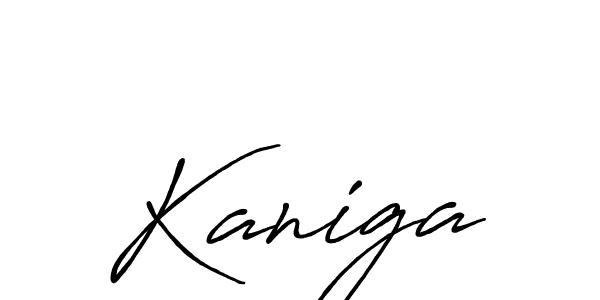 The best way (Antro_Vectra_Bolder) to make a short signature is to pick only two or three words in your name. The name Kaniga include a total of six letters. For converting this name. Kaniga signature style 7 images and pictures png