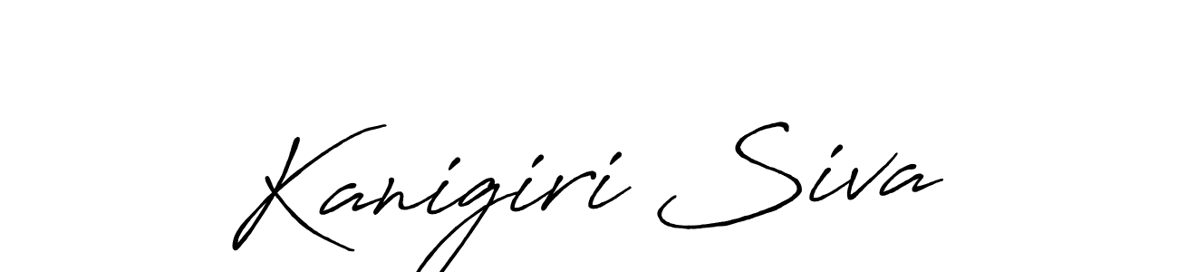 Design your own signature with our free online signature maker. With this signature software, you can create a handwritten (Antro_Vectra_Bolder) signature for name Kanigiri Siva. Kanigiri Siva signature style 7 images and pictures png