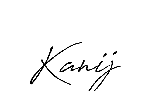 Also we have Kanij name is the best signature style. Create professional handwritten signature collection using Antro_Vectra_Bolder autograph style. Kanij signature style 7 images and pictures png