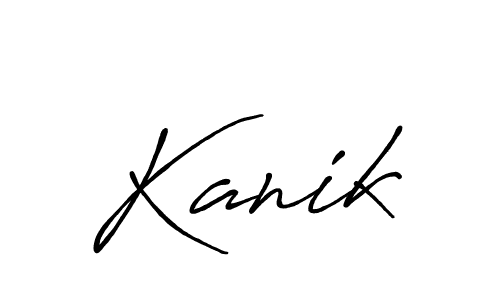 Similarly Antro_Vectra_Bolder is the best handwritten signature design. Signature creator online .You can use it as an online autograph creator for name Kanik. Kanik signature style 7 images and pictures png