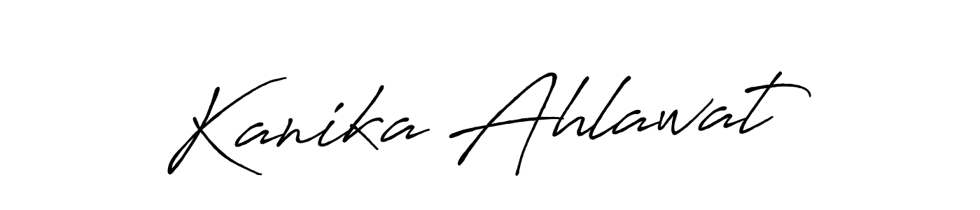 Make a beautiful signature design for name Kanika Ahlawat. Use this online signature maker to create a handwritten signature for free. Kanika Ahlawat signature style 7 images and pictures png