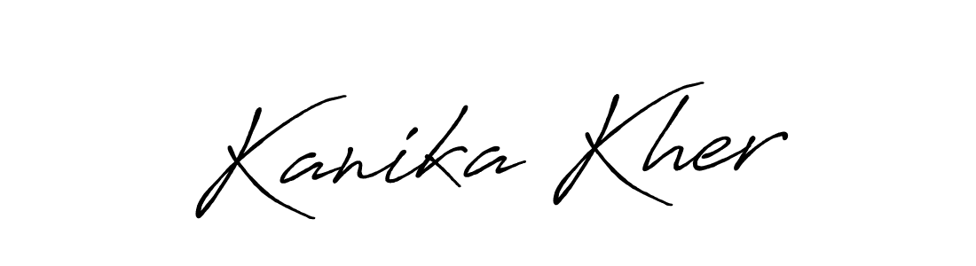 The best way (Antro_Vectra_Bolder) to make a short signature is to pick only two or three words in your name. The name Kanika Kher include a total of six letters. For converting this name. Kanika Kher signature style 7 images and pictures png