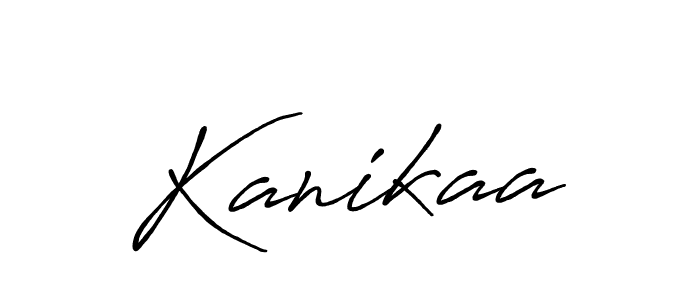 Design your own signature with our free online signature maker. With this signature software, you can create a handwritten (Antro_Vectra_Bolder) signature for name Kanikaa. Kanikaa signature style 7 images and pictures png