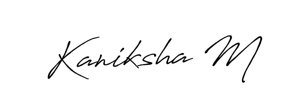 Also You can easily find your signature by using the search form. We will create Kaniksha M name handwritten signature images for you free of cost using Antro_Vectra_Bolder sign style. Kaniksha M signature style 7 images and pictures png