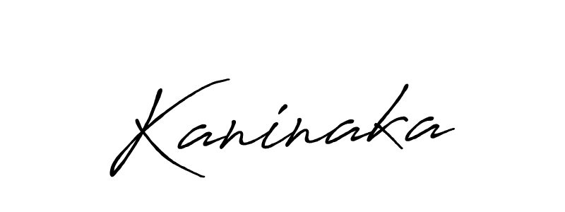 How to make Kaninaka signature? Antro_Vectra_Bolder is a professional autograph style. Create handwritten signature for Kaninaka name. Kaninaka signature style 7 images and pictures png