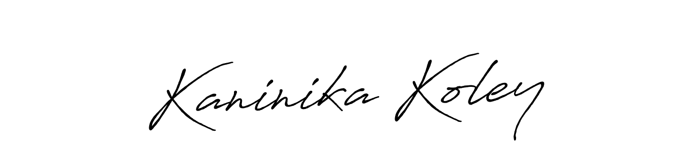 Make a beautiful signature design for name Kaninika Koley. Use this online signature maker to create a handwritten signature for free. Kaninika Koley signature style 7 images and pictures png