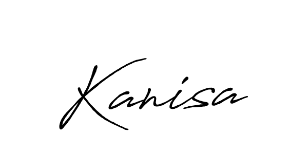 Make a beautiful signature design for name Kanisa. With this signature (Antro_Vectra_Bolder) style, you can create a handwritten signature for free. Kanisa signature style 7 images and pictures png