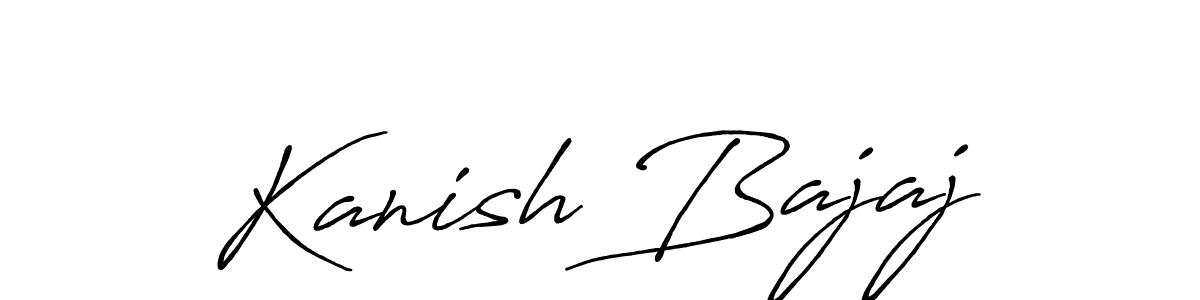 Also You can easily find your signature by using the search form. We will create Kanish Bajaj name handwritten signature images for you free of cost using Antro_Vectra_Bolder sign style. Kanish Bajaj signature style 7 images and pictures png