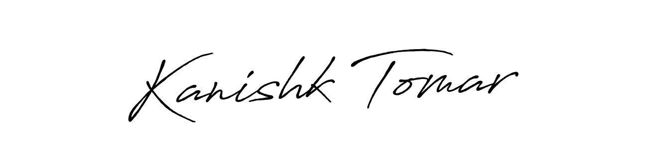 Kanishk Tomar stylish signature style. Best Handwritten Sign (Antro_Vectra_Bolder) for my name. Handwritten Signature Collection Ideas for my name Kanishk Tomar. Kanishk Tomar signature style 7 images and pictures png