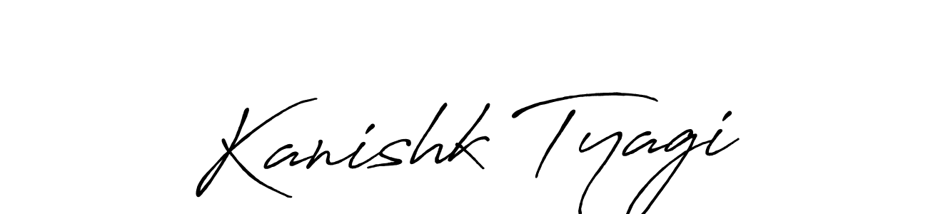 This is the best signature style for the Kanishk Tyagi name. Also you like these signature font (Antro_Vectra_Bolder). Mix name signature. Kanishk Tyagi signature style 7 images and pictures png