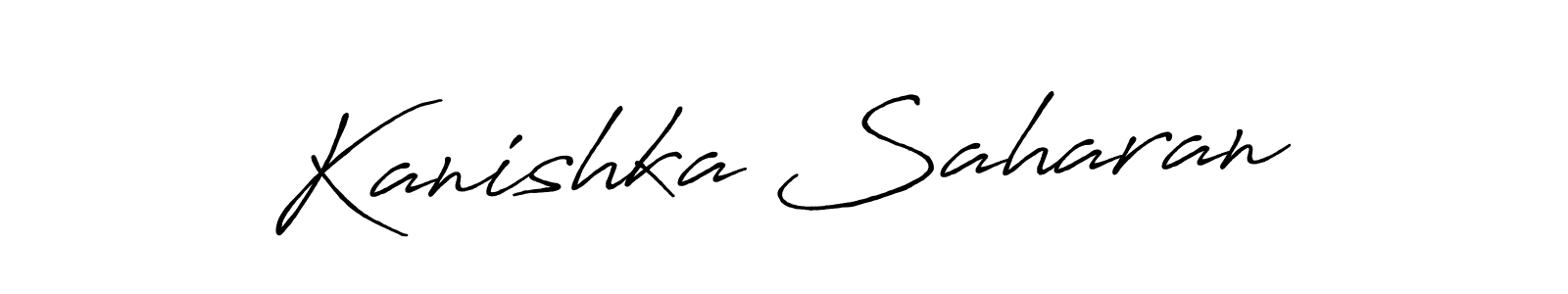 Make a beautiful signature design for name Kanishka Saharan. Use this online signature maker to create a handwritten signature for free. Kanishka Saharan signature style 7 images and pictures png