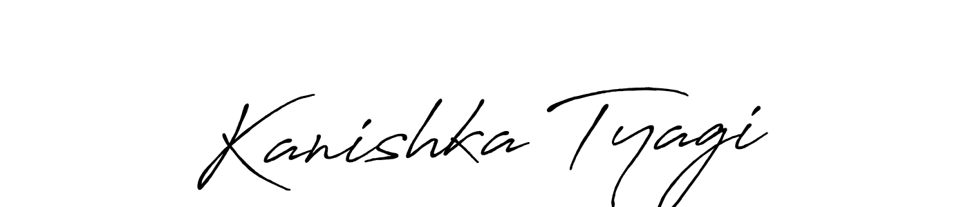 Design your own signature with our free online signature maker. With this signature software, you can create a handwritten (Antro_Vectra_Bolder) signature for name Kanishka Tyagi. Kanishka Tyagi signature style 7 images and pictures png