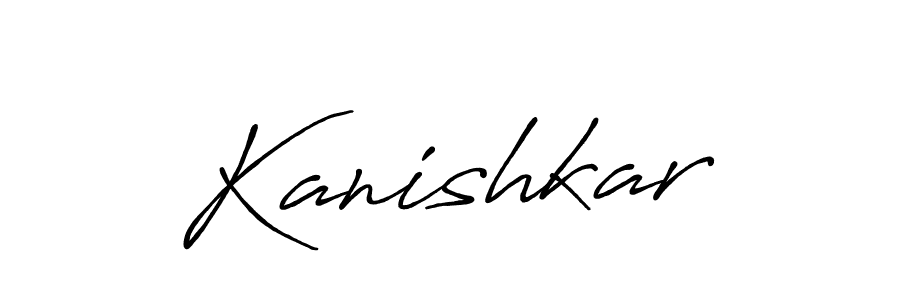 Use a signature maker to create a handwritten signature online. With this signature software, you can design (Antro_Vectra_Bolder) your own signature for name Kanishkar. Kanishkar signature style 7 images and pictures png