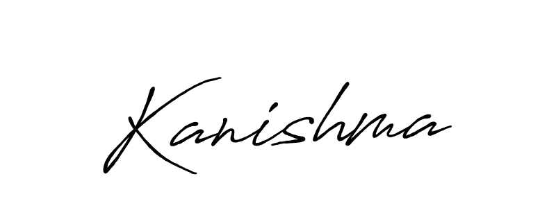 Make a beautiful signature design for name Kanishma. With this signature (Antro_Vectra_Bolder) style, you can create a handwritten signature for free. Kanishma signature style 7 images and pictures png