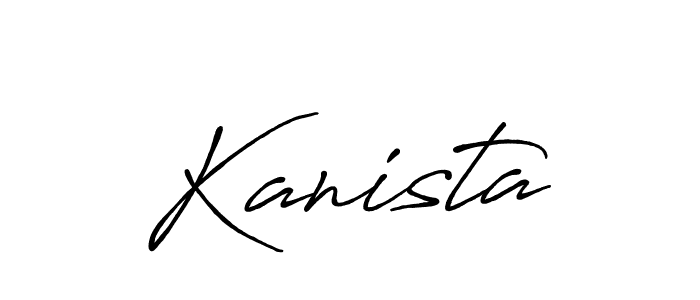 Here are the top 10 professional signature styles for the name Kanista. These are the best autograph styles you can use for your name. Kanista signature style 7 images and pictures png
