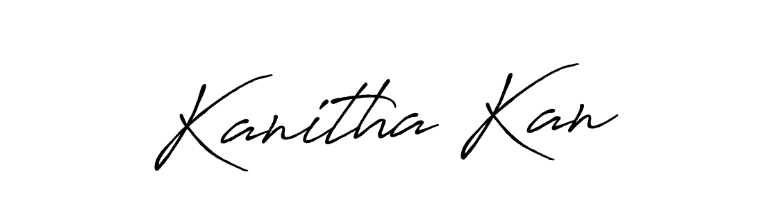You can use this online signature creator to create a handwritten signature for the name Kanitha Kan. This is the best online autograph maker. Kanitha Kan signature style 7 images and pictures png