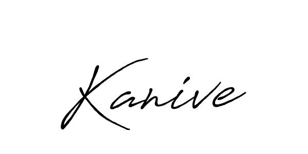 How to make Kanive signature? Antro_Vectra_Bolder is a professional autograph style. Create handwritten signature for Kanive name. Kanive signature style 7 images and pictures png