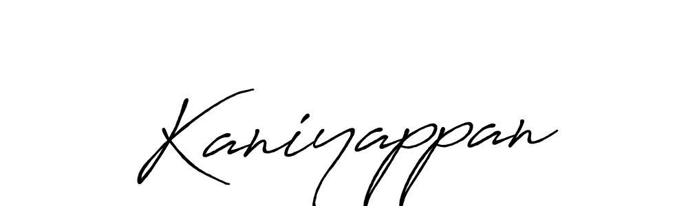 Design your own signature with our free online signature maker. With this signature software, you can create a handwritten (Antro_Vectra_Bolder) signature for name Kaniyappan. Kaniyappan signature style 7 images and pictures png