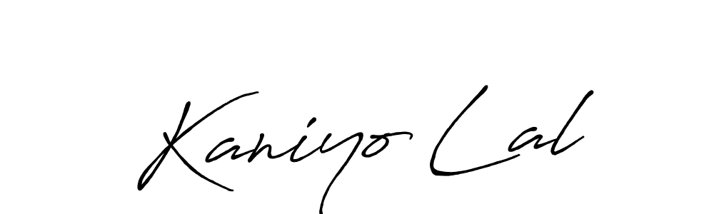 Kaniyo Lal stylish signature style. Best Handwritten Sign (Antro_Vectra_Bolder) for my name. Handwritten Signature Collection Ideas for my name Kaniyo Lal. Kaniyo Lal signature style 7 images and pictures png