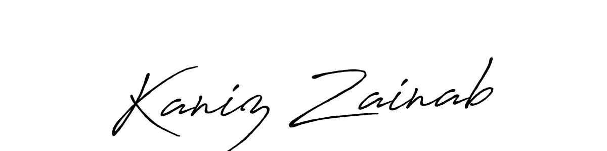 Once you've used our free online signature maker to create your best signature Antro_Vectra_Bolder style, it's time to enjoy all of the benefits that Kaniz Zainab name signing documents. Kaniz Zainab signature style 7 images and pictures png