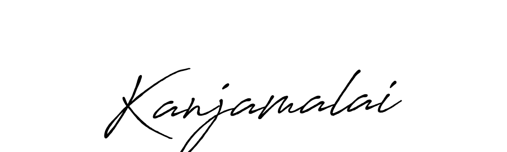 How to make Kanjamalai signature? Antro_Vectra_Bolder is a professional autograph style. Create handwritten signature for Kanjamalai name. Kanjamalai signature style 7 images and pictures png