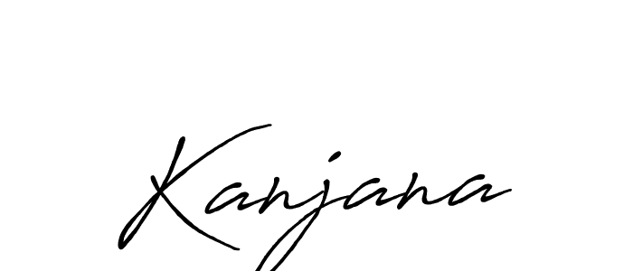 Design your own signature with our free online signature maker. With this signature software, you can create a handwritten (Antro_Vectra_Bolder) signature for name Kanjana. Kanjana signature style 7 images and pictures png