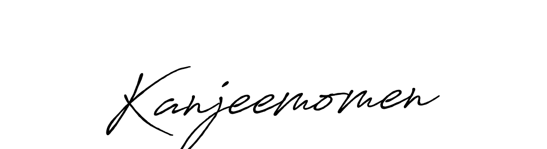 Once you've used our free online signature maker to create your best signature Antro_Vectra_Bolder style, it's time to enjoy all of the benefits that Kanjeemomen name signing documents. Kanjeemomen signature style 7 images and pictures png