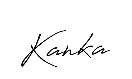 You should practise on your own different ways (Antro_Vectra_Bolder) to write your name (Kanka) in signature. don't let someone else do it for you. Kanka signature style 7 images and pictures png