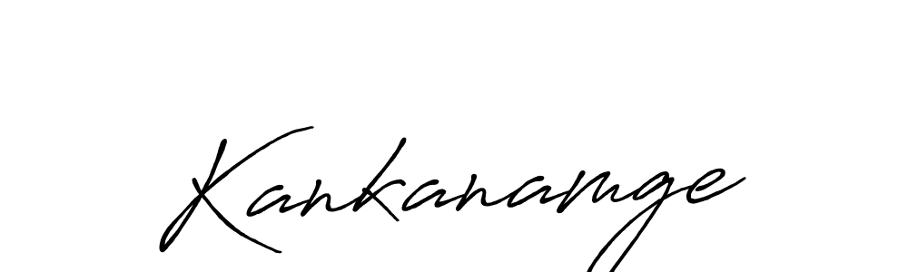 Use a signature maker to create a handwritten signature online. With this signature software, you can design (Antro_Vectra_Bolder) your own signature for name Kankanamge. Kankanamge signature style 7 images and pictures png