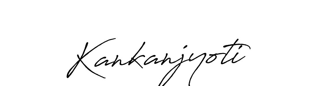 Create a beautiful signature design for name Kankanjyoti. With this signature (Antro_Vectra_Bolder) fonts, you can make a handwritten signature for free. Kankanjyoti signature style 7 images and pictures png