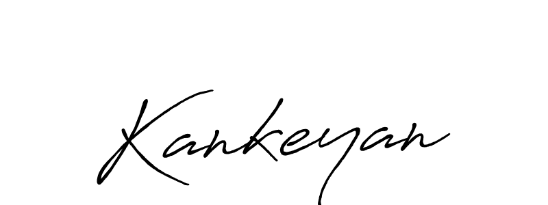 Create a beautiful signature design for name Kankeyan. With this signature (Antro_Vectra_Bolder) fonts, you can make a handwritten signature for free. Kankeyan signature style 7 images and pictures png