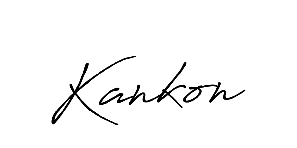 Best and Professional Signature Style for Kankon. Antro_Vectra_Bolder Best Signature Style Collection. Kankon signature style 7 images and pictures png