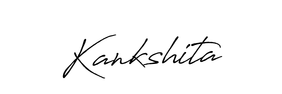 Create a beautiful signature design for name Kankshita. With this signature (Antro_Vectra_Bolder) fonts, you can make a handwritten signature for free. Kankshita signature style 7 images and pictures png
