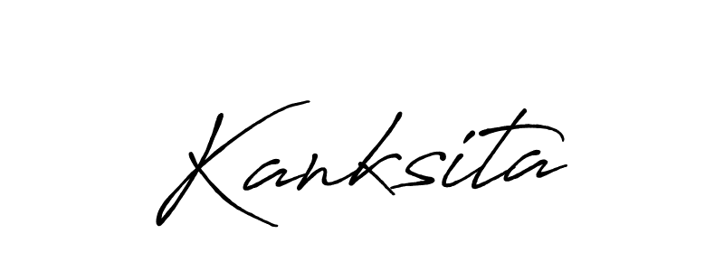 if you are searching for the best signature style for your name Kanksita. so please give up your signature search. here we have designed multiple signature styles  using Antro_Vectra_Bolder. Kanksita signature style 7 images and pictures png