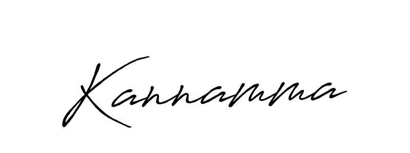 How to make Kannamma signature? Antro_Vectra_Bolder is a professional autograph style. Create handwritten signature for Kannamma name. Kannamma signature style 7 images and pictures png
