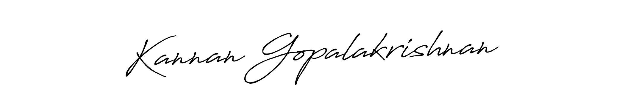 Use a signature maker to create a handwritten signature online. With this signature software, you can design (Antro_Vectra_Bolder) your own signature for name Kannan Gopalakrishnan. Kannan Gopalakrishnan signature style 7 images and pictures png