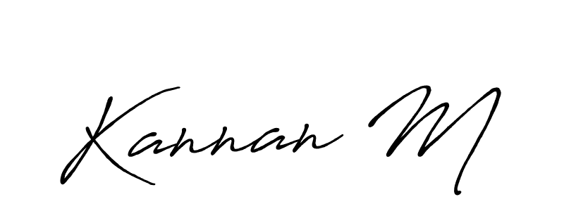 if you are searching for the best signature style for your name Kannan M. so please give up your signature search. here we have designed multiple signature styles  using Antro_Vectra_Bolder. Kannan M signature style 7 images and pictures png