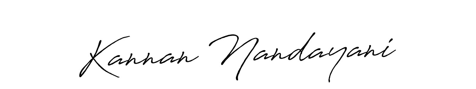 Make a beautiful signature design for name Kannan Nandayani. Use this online signature maker to create a handwritten signature for free. Kannan Nandayani signature style 7 images and pictures png