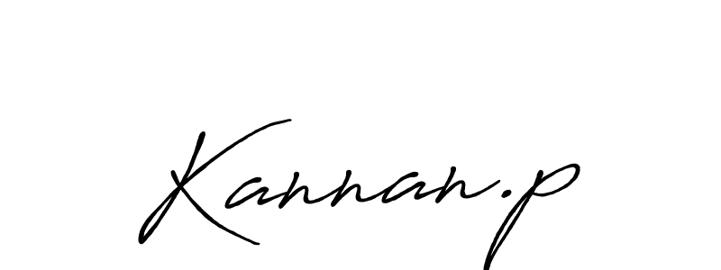 Design your own signature with our free online signature maker. With this signature software, you can create a handwritten (Antro_Vectra_Bolder) signature for name Kannan.p. Kannan.p signature style 7 images and pictures png