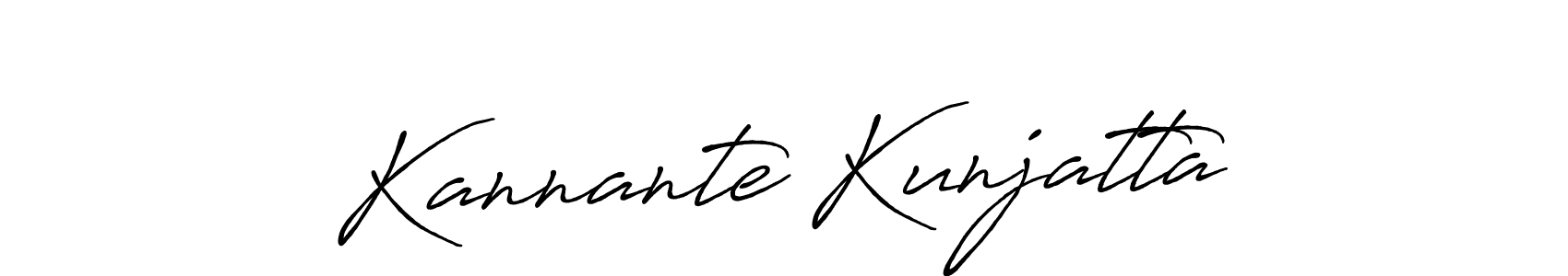 How to make Kannante Kunjatta signature? Antro_Vectra_Bolder is a professional autograph style. Create handwritten signature for Kannante Kunjatta name. Kannante Kunjatta signature style 7 images and pictures png